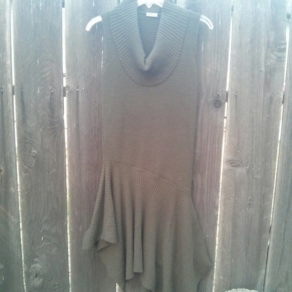 Knit Asymmetric Hem Sweater Dress Forest Fairy Strega Mori Boho Mermaid Classic